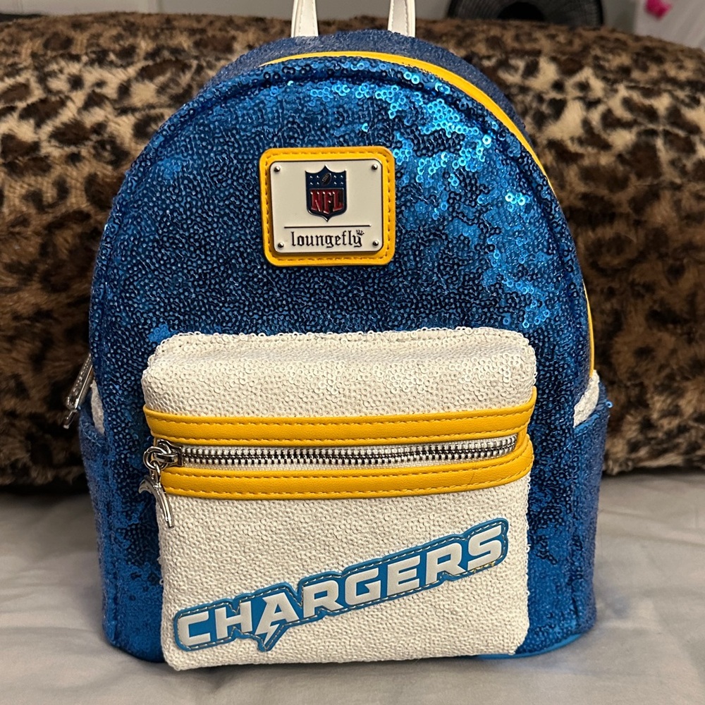 Los Angeles Chargers Loungefly Sequin Mini Backpack